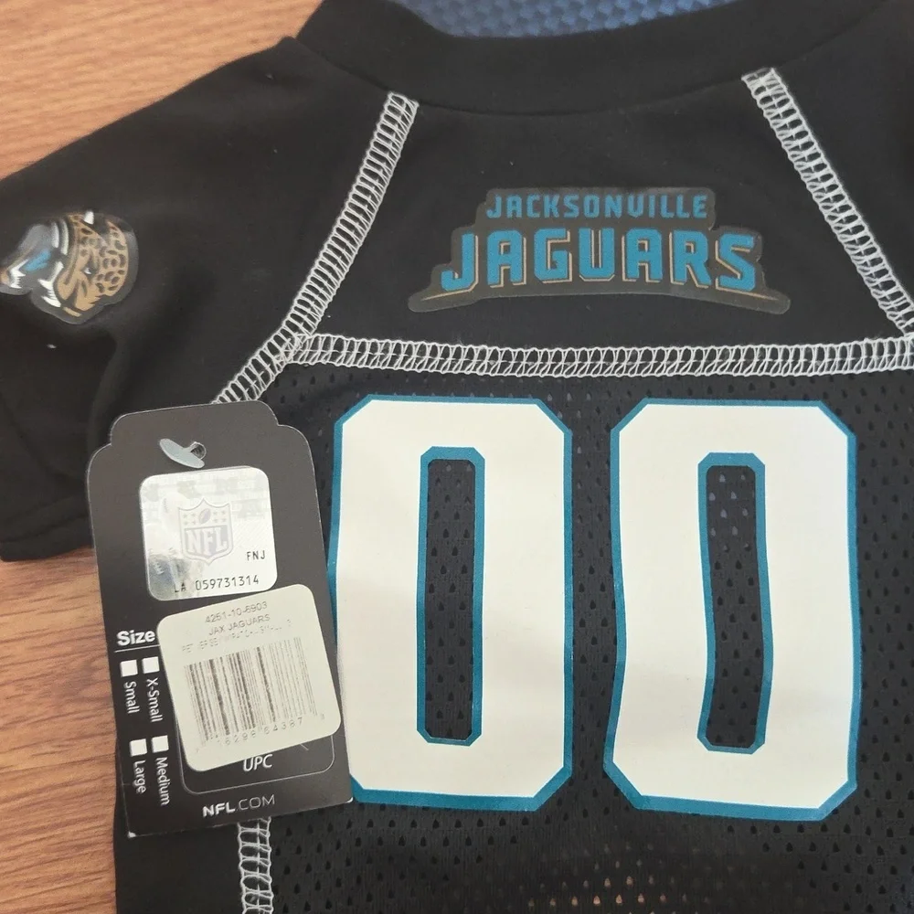 HUNTER Jacksonville Jaguars Dog Jersey Size Small NFL Football Pet Gear NWT Navy